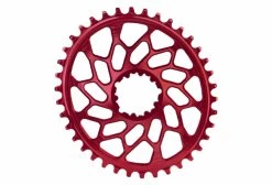 Plateau Ovale Narrow Wide AbsoluteBlack CX Direct Mount Premium Pour Manivelles Sram 12 V Rouge