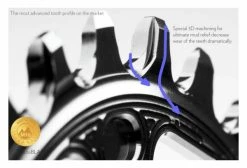 Plateau Rond Narrow Ride AbsoluteBlack CX Round 5 Bras 110 BCD Chainrings 12 V Noir -Cyclocross Soldes Boutique unnamed file 318