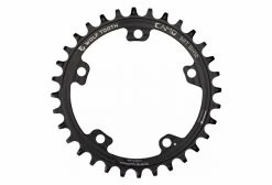 Plateau Wolf Tooth CAMO Aluminum Drop-Stop ST Shimano HyperGlide+ 12 Vitesses Pour Étoile Wolf Tooth CAMO Noir