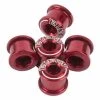 Pack De 5 Vis Cheminées ELEVN DOUBLE KEY 6.5 X 4mm Rouge